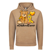 Vintage Coffee childhood cancer and cancer ribbon Vintage Hoodie - AdoDesignShop