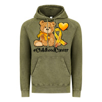 Vintage Olive childhood cancer and cancer ribbon Vintage Hoodie - AdoDesignShop