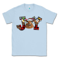Dusty Blue Joy Longhorn Classic Tee - CowhideDigitalArt