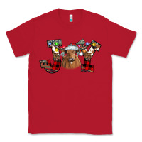 Red Joy Longhorn Classic Tee - CowhideDigitalArt