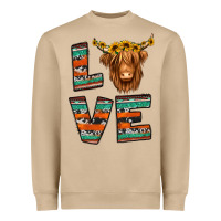 Mushroom love highland cow Heavyweight Sweatshirt - Jasminsmagicworld