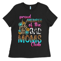 Black proud member of the bad moms club Ladies Tee - texasbilliewilder