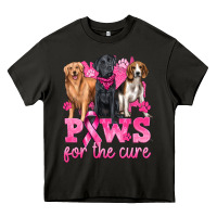 Asphalt Paws For The Cure Heavy Core Tee - texasbilliewilder