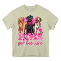 Mossy Paws For The Cure Heavy Core Tee - texasbilliewilder