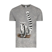 Cloud Rock Ringtail Cat Vintage Tee - LillyAllenDesigns