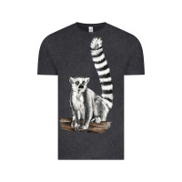 Vintage Black Ringtail Cat Vintage Tee - LillyAllenDesigns