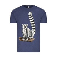 Vintage Denim Ringtail Cat Vintage Tee - LillyAllenDesigns