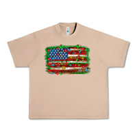 Burro Christmas american flag Urban Heavy Tee - NancyCooperArtShop