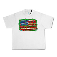 Lunar Rock Christmas american flag Urban Heavy Tee - NancyCooperArtShop