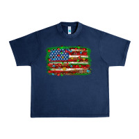 Christmas American Flag Urban Heavy Tee | Teevron