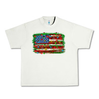Pistachio Christmas american flag Urban Heavy Tee - NancyCooperArtShop