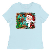 Baby Blue holly jolly Ladies Tee - JahusDesignShop