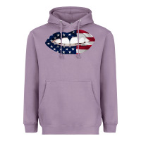 Lavender Lips American Flag Heavyweight Hoodie - Bettercallsaul