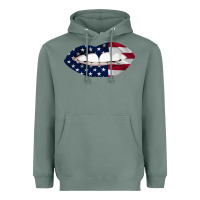 Sage Lips American Flag Heavyweight Hoodie - Bettercallsaul