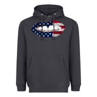 Smoke Lips American Flag Heavyweight Hoodie - Bettercallsaul