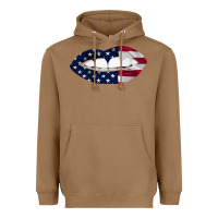 Toasted Coconut Lips American Flag Heavyweight Hoodie - Bettercallsaul