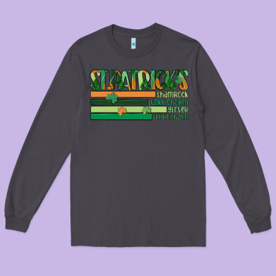 St. Patrick's Day Long Sleeve Tee Designed By Maliassmallbusiness