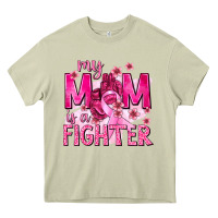 Mossy My Mom Is a Fighter with Ribbon Heavy Core Tee - texasbilliewilder