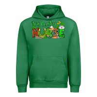 Emerald St. Patrick's One lucky Nurse Urban Hoodie - OliviaCreatesArt