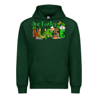 Forest Green St. Patrick's One lucky Nurse Urban Hoodie - OliviaCreatesArt