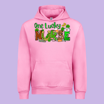 St. Patrick's One Lucky Nurse Urban Hoodie Designed By Oliviacreatesart