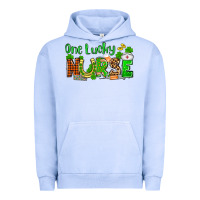 Pigment Grape Ice St. Patrick's One lucky Nurse Urban Hoodie - OliviaCreatesArt