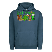 Pigment Midnight Navy St. Patrick's One lucky Nurse Urban Hoodie - OliviaCreatesArt