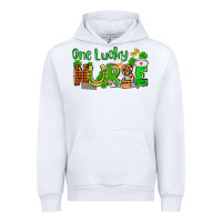 White St. Patrick's One lucky Nurse Urban Hoodie - OliviaCreatesArt