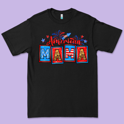 American Mama Premium Tee Designed By Neo Western