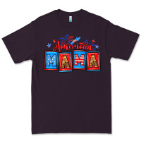 Plum American mama Premium Tee - Neo Western