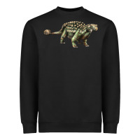 Black Ankylosaurus T-Rex Heavyweight Sweatshirt - LillyAllenDesigns
