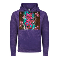 Cloud Purple western pattern pink with floral cancer ribbon Vintage Hoodie - AdoDesignShop
