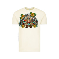Vintage Arctic western gnome sunflowers rainbow Vintage Tee - BarkalooDesign