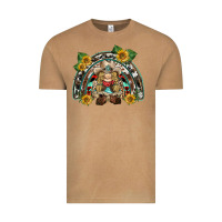 Vintage Camel western gnome sunflowers rainbow Vintage Tee - BarkalooDesign