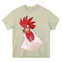 Mossy silly chicken head Heavy Core Tee - RanaPortraitStore