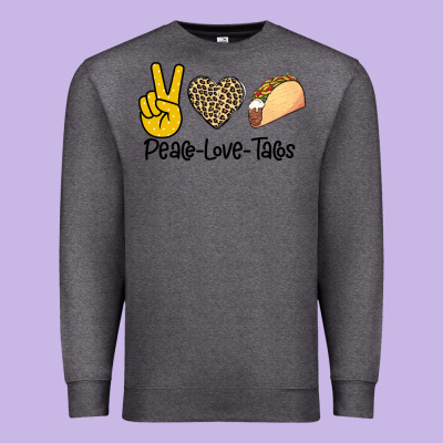 Peare Love Tacos Premium Sweatshirt Designed By Bettercallsaul