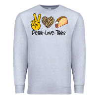 Heather Grey Peare Love Tacos Premium Sweatshirt - Bettercallsaul