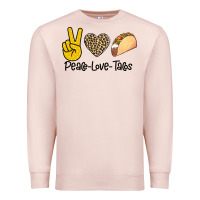 Pale Pink Peare Love Tacos Premium Sweatshirt - Bettercallsaul