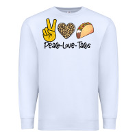 White Peare Love Tacos Premium Sweatshirt - Bettercallsaul