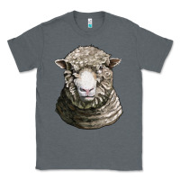 Charcoal Heather dorset sheep head Classic Tee - LillyAllenDesigns