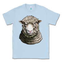 Dusty Blue dorset sheep head Classic Tee - LillyAllenDesigns