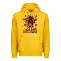 Lemon santa's favorite cheerleader afro messy bun Premium Hoodie - texasbilliewilder
