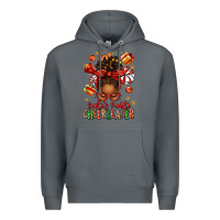 Rock santa's favorite cheerleader afro messy bun Premium Hoodie - texasbilliewilder
