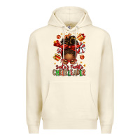 Sandshell santa's favorite cheerleader afro messy bun Premium Hoodie - texasbilliewilder