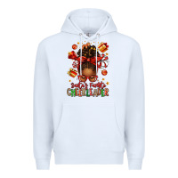White santa's favorite cheerleader afro messy bun Premium Hoodie - texasbilliewilder
