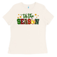 Bone 'tis the season softball christmas Ladies Tee - RanaPortraitStore