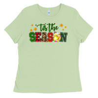 Matcha 'tis the season softball christmas Ladies Tee - RanaPortraitStore