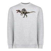 Heather Grey Spinosaurus Heavyweight Sweatshirt - LillyAllenDesigns