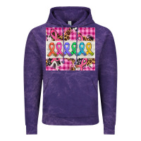 Cloud Purple western colorfull cancer ribbon Vintage Hoodie - AdoDesignShop