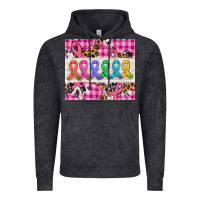 Vintage Black western colorfull cancer ribbon Vintage Hoodie - AdoDesignShop